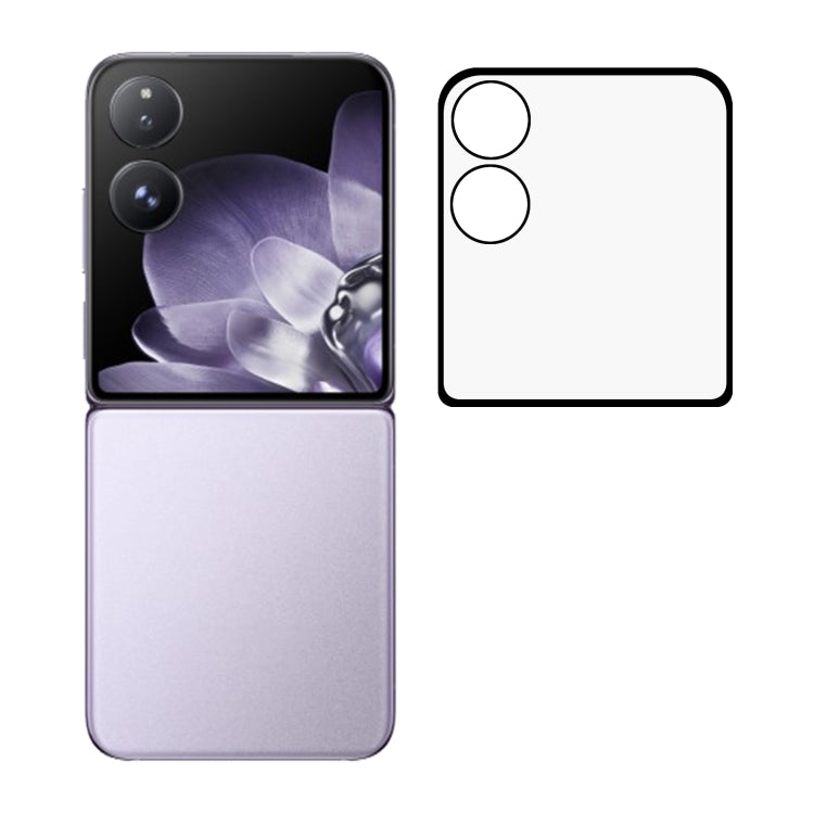 Full cover tempered glass screen protector set with camera cutouts for foldable phone