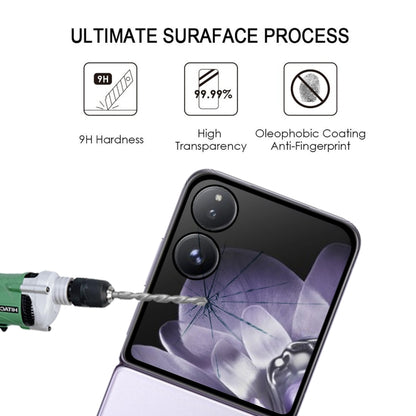 Tempered glass screen protector with hard coating for foldable phone