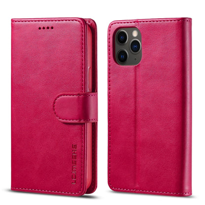 Red flip leather phone case with card slots and holder, LC.IMEEKE