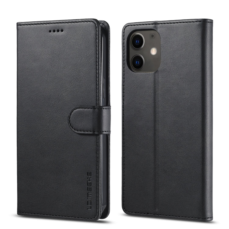 Black flip leather phone case with card slots and holder, LC.IMEEKE
