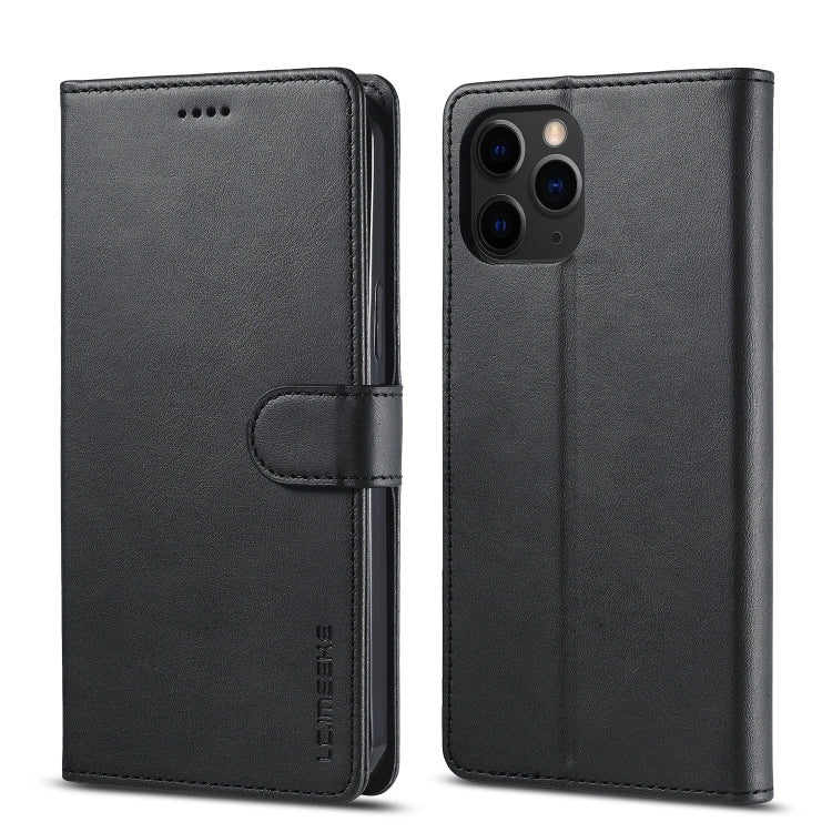 Black leather horizontal flip phone case with card holder and back cover