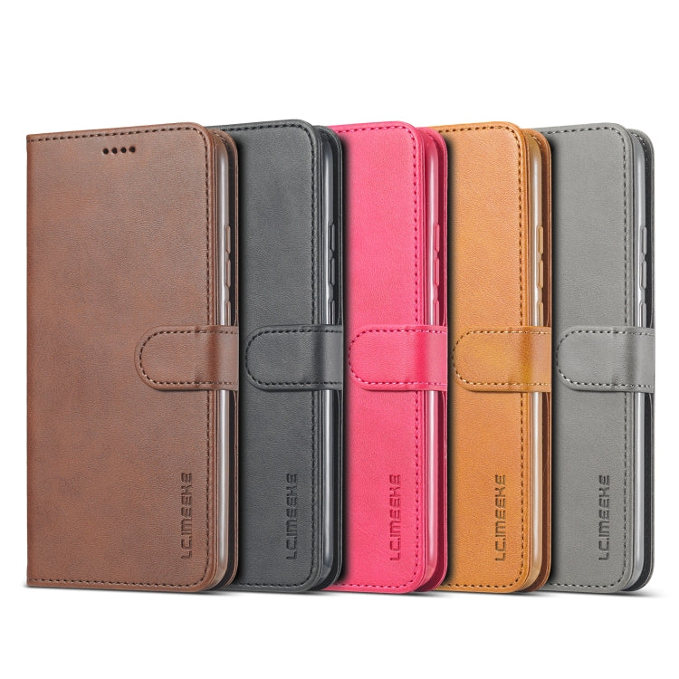 Multi-color leather flip phone cases with card slots and strap closure set