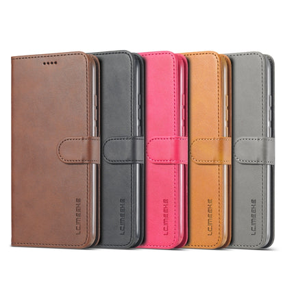 Multi-color leather flip phone cases with card slots and strap closure set