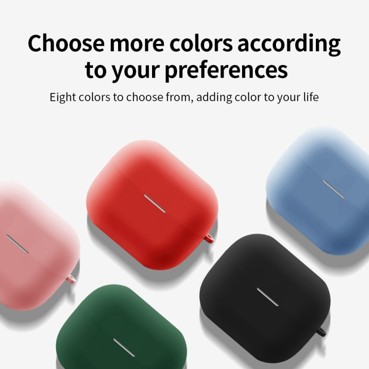 Silicone earphone protective case set with carabiner, red, blue, green, and black