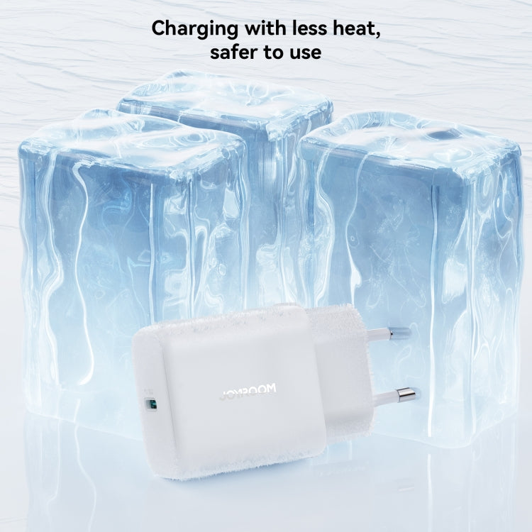 White USB-C charger and cable set in a cooling gel ice pack