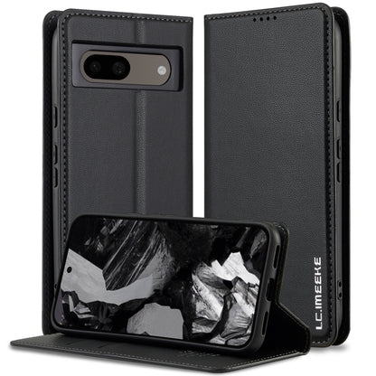 Black PU folio phone case with textured finish, cover with camera cutout and kickstand