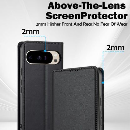 Black folio phone case with raised bezel to protect lenses and camera cutout