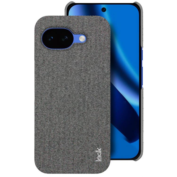 Textured fabric-look phone case with camera cutout, black, slim protective design