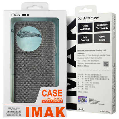 IMAK mobile phone case retail box with fabric texture window and case protection icons