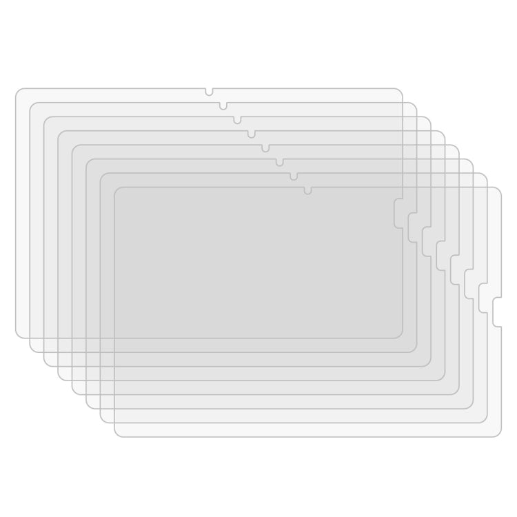 25-piece tempered glass screen protectors, clear overlays for tablet display