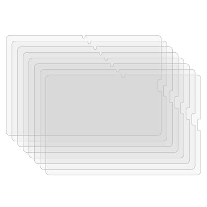 25-piece tempered glass screen protectors, clear overlays for tablet display