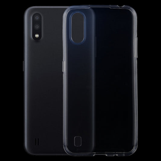 Ultra-thin clear TPU phone case with raised camera cutout and button openings