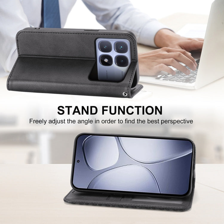 Black leather phone case with stand fold for viewing and access to camera cutouts