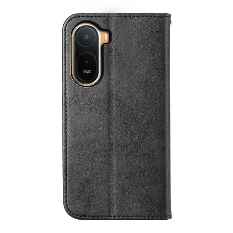 Black leather-look phone case with raised diamond texture and camera cutout