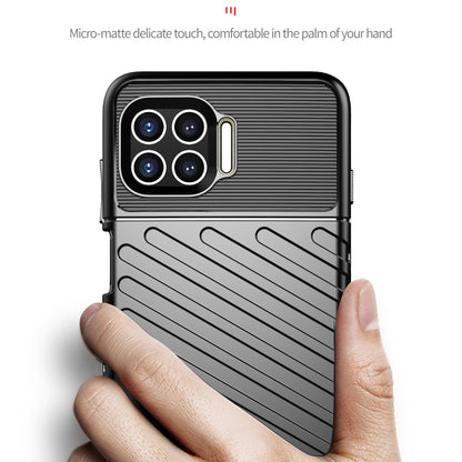 Black shockproof TPU case with micro-texture finish and raised edge protection