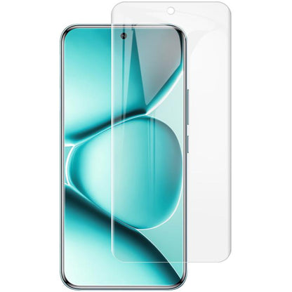 Transparent full-coverage hydrogel screen protector with cutout for front camera