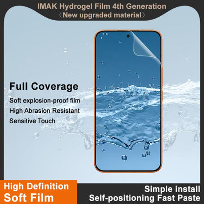 Clear hydrogel film screen protector, full coverage with front-camera alignment cutout