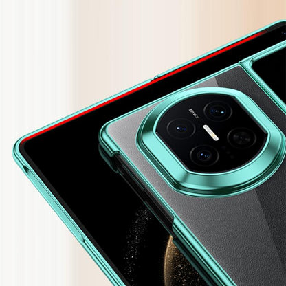 Teal electroplated shockproof phone case with textured grip and camera cutouts