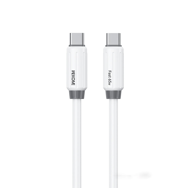 WK WDC-28 Elastic Genuine Silicone 1m PD65W Type-C to Type-C Fast Charging Data Cable, WDC-28