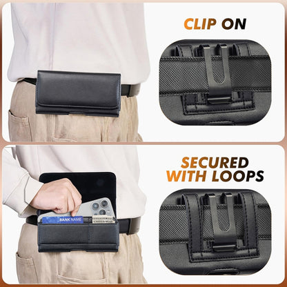 Universal Phone Leather Waist Bag, For 5 inch, For 5.5 inch, For 6.3 inch, For 7 inch