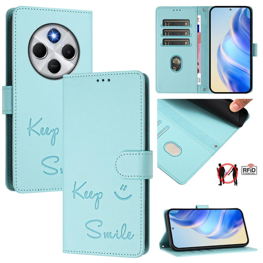 Smile Embossing RFID Leather Phone Case, For Redmi 14C 4G, For Redmi K70 Ultra 5G Global, For Redmi 13 4G / Note 13R, For Redmi A3 4G Global, For Redmi Note 13 Pro 4G Global, For Redmi Note 13 4G Global, For Redmi Note 13 Pro 5G Global                 ...