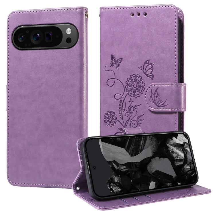 Embossed Butterfly Flowers Leather Phone Case, For Google Pixel 11a, For Google Pixel 11 Pro XL, For Google Pixel 11 / Pixel 11 Pro, For Google Pixel 10a, For Google Pixel 9a, For Google Pixel 9 Pro XL, For Google Pixel 9 / 9 Pro, For Google Pixel 8a  ...