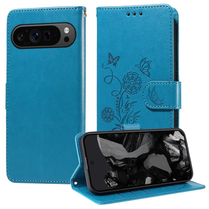 Embossed Butterfly Flowers Leather Phone Case, For Google Pixel 11a, For Google Pixel 11 Pro XL, For Google Pixel 11 / Pixel 11 Pro, For Google Pixel 10a, For Google Pixel 9a, For Google Pixel 9 Pro XL, For Google Pixel 9 / 9 Pro, For Google Pixel 8a  ...