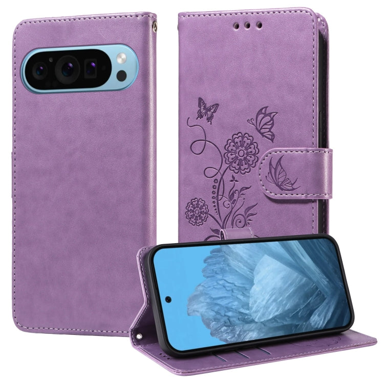 Embossed Butterfly Flowers Leather Phone Case, For Google Pixel 11a, For Google Pixel 11 Pro XL, For Google Pixel 11 / Pixel 11 Pro, For Google Pixel 10a, For Google Pixel 9a, For Google Pixel 9 Pro XL, For Google Pixel 9 / 9 Pro, For Google Pixel 8a  ...