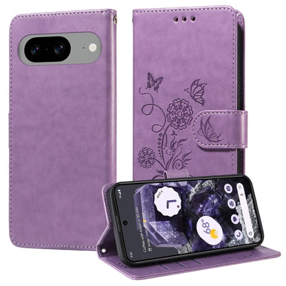 Embossed Butterfly Flowers Leather Phone Case, For Google Pixel 11a, For Google Pixel 11 Pro XL, For Google Pixel 11 / Pixel 11 Pro, For Google Pixel 10a, For Google Pixel 9a, For Google Pixel 9 Pro XL, For Google Pixel 9 / 9 Pro, For Google Pixel 8a  ...