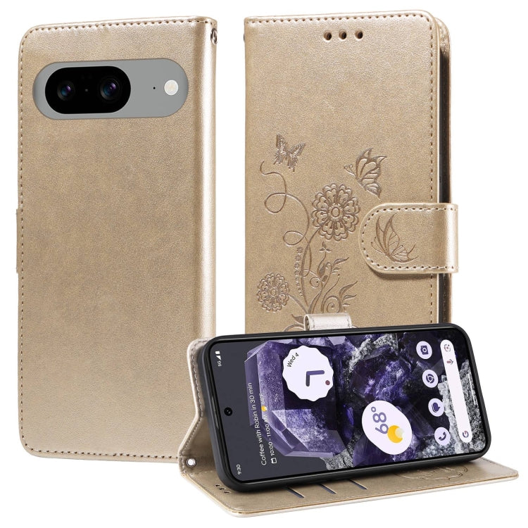 Embossed Butterfly Flowers Leather Phone Case, For Google Pixel 11a, For Google Pixel 11 Pro XL, For Google Pixel 11 / Pixel 11 Pro, For Google Pixel 10a, For Google Pixel 9a, For Google Pixel 9 Pro XL, For Google Pixel 9 / 9 Pro, For Google Pixel 8a  ...