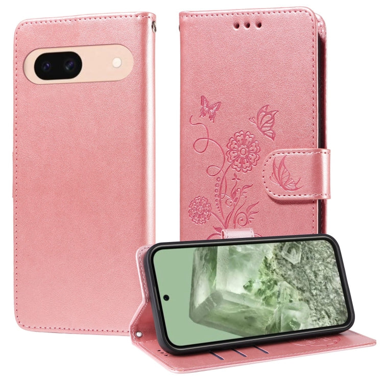 Embossed Butterfly Flowers Leather Phone Case, For Google Pixel 11a, For Google Pixel 11 Pro XL, For Google Pixel 11 / Pixel 11 Pro, For Google Pixel 10a, For Google Pixel 9a, For Google Pixel 9 Pro XL, For Google Pixel 9 / 9 Pro, For Google Pixel 8a  ...