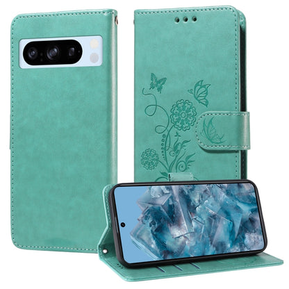 Embossed Butterfly Flowers Leather Phone Case, For Google Pixel 11a, For Google Pixel 11 Pro XL, For Google Pixel 11 / Pixel 11 Pro, For Google Pixel 10a, For Google Pixel 9a, For Google Pixel 9 Pro XL, For Google Pixel 9 / 9 Pro, For Google Pixel 8a  ...