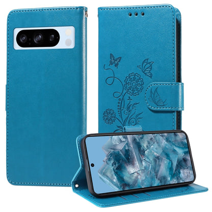 Embossed Butterfly Flowers Leather Phone Case, For Google Pixel 11a, For Google Pixel 11 Pro XL, For Google Pixel 11 / Pixel 11 Pro, For Google Pixel 10a, For Google Pixel 9a, For Google Pixel 9 Pro XL, For Google Pixel 9 / 9 Pro, For Google Pixel 8a  ...