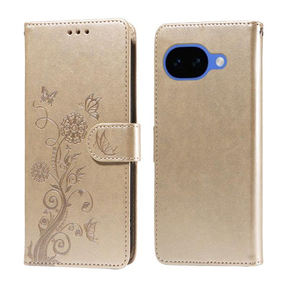 Embossed Butterfly Flowers Leather Phone Case, For Google Pixel 11a, For Google Pixel 11 Pro XL, For Google Pixel 11 / Pixel 11 Pro, For Google Pixel 10a, For Google Pixel 9a, For Google Pixel 9 Pro XL, For Google Pixel 9 / 9 Pro, For Google Pixel 8a  ...