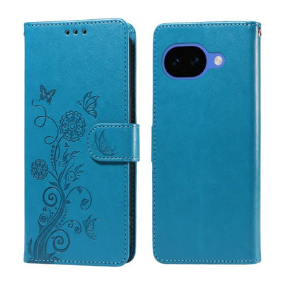Embossed Butterfly Flowers Leather Phone Case, For Google Pixel 11a, For Google Pixel 11 Pro XL, For Google Pixel 11 / Pixel 11 Pro, For Google Pixel 10a, For Google Pixel 9a, For Google Pixel 9 Pro XL, For Google Pixel 9 / 9 Pro, For Google Pixel 8a  ...