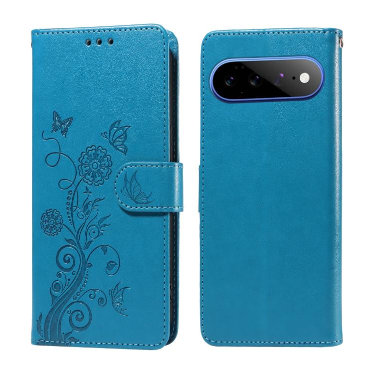 Embossed Butterfly Flowers Leather Phone Case, For Google Pixel 11a, For Google Pixel 11 Pro XL, For Google Pixel 11 / Pixel 11 Pro, For Google Pixel 10a, For Google Pixel 9a, For Google Pixel 9 Pro XL, For Google Pixel 9 / 9 Pro, For Google Pixel 8a  ...