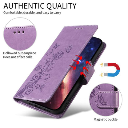 Embossed Butterfly Flowers Leather Phone Case, For Google Pixel 11a, For Google Pixel 11 Pro XL, For Google Pixel 11 / Pixel 11 Pro, For Google Pixel 10a, For Google Pixel 9a, For Google Pixel 9 Pro XL, For Google Pixel 9 / 9 Pro, For Google Pixel 8a  ...