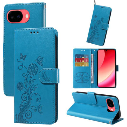 Embossed Butterfly Flowers Leather Phone Case, For Google Pixel 11a, For Google Pixel 11 Pro XL, For Google Pixel 11 / Pixel 11 Pro, For Google Pixel 10a, For Google Pixel 9a, For Google Pixel 9 Pro XL, For Google Pixel 9 / 9 Pro, For Google Pixel 8a  ...