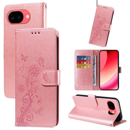 Embossed Butterfly Flowers Leather Phone Case, For Google Pixel 11a, For Google Pixel 11 Pro XL, For Google Pixel 11 / Pixel 11 Pro, For Google Pixel 10a, For Google Pixel 9a, For Google Pixel 9 Pro XL, For Google Pixel 9 / 9 Pro, For Google Pixel 8a  ...