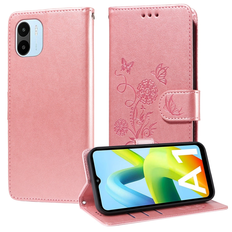 Embossed Butterfly Flowers Leather Phone Case, For Redmi A1 Plus / A2 Plus, For Redmi Note 12 Pro 4G, For Redmi Note 11 Pro 5G / 4G Global, For Redmi Note 12 4G Global, For Redmi A1 4G / A2 4G, For Redmi Note 12 Explorer / Note 12 Pro+                 ...