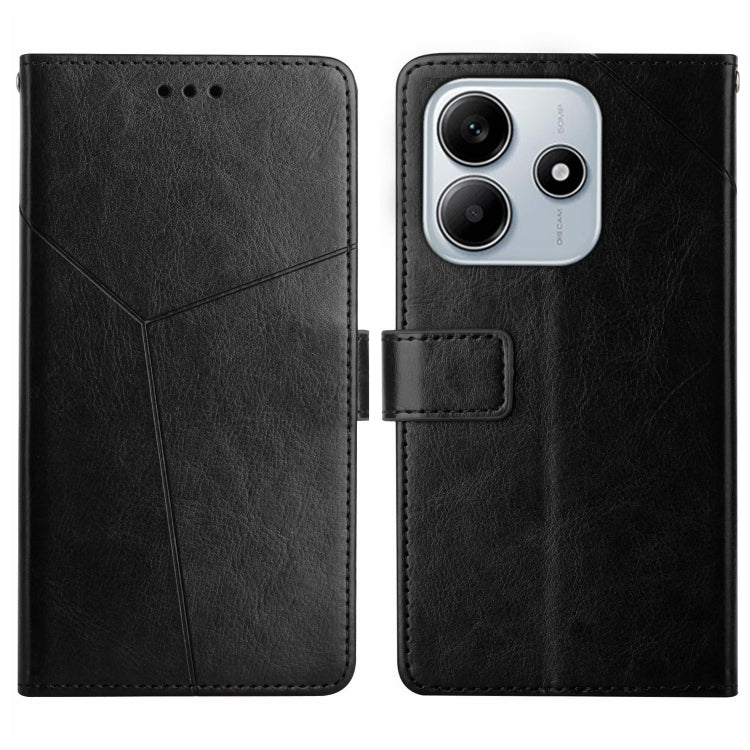 Y-shaped Pattern Flip Leather Phone Case, For Redmi Note 14 5G, For Redmi Note 14 Pro+ 5G, For Redmi 14C 4G