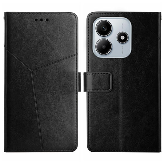 Y-shaped Pattern Flip Leather Phone Case, For Redmi Note 14 5G, For Redmi Note 14 Pro+ 5G, For Redmi 14C 4G