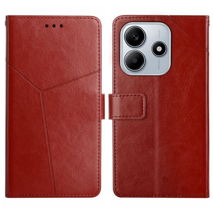 Y-shaped Pattern Flip Leather Phone Case, For Redmi Note 14 5G, For Redmi Note 14 Pro+ 5G, For Redmi 14C 4G