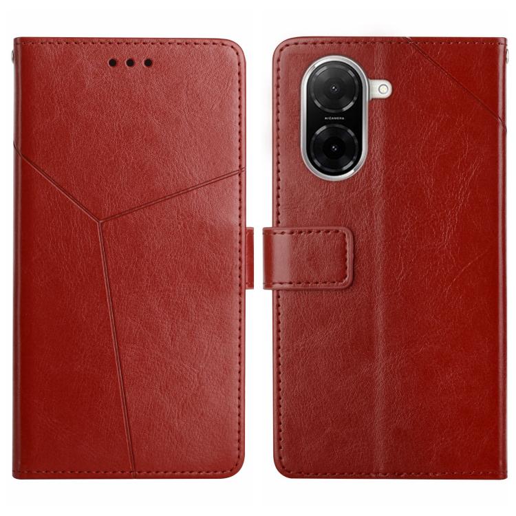 Y-shaped Pattern Flip Leather Phone Case, For Redmi Note 17 4G Global 169.7mm, For Redmi Note 17 Pro+ 5G Global 163.4mm, For Redmi Note 17 Pro 5G Global 163.5mm, For Redmi 17 5G / 4G Global 170mm, For Redmi A7 Pro 171mm / Poco C85x 5G                  ...