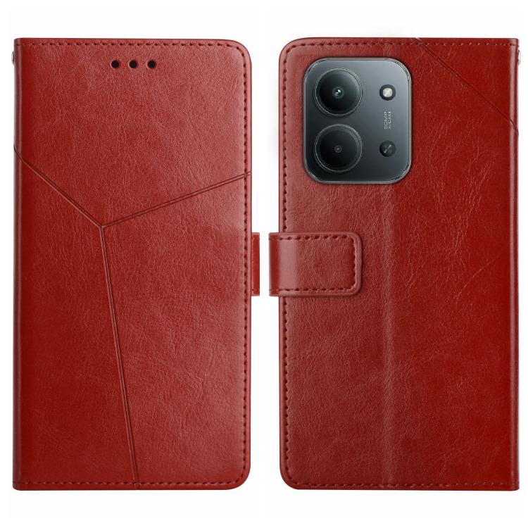 Y-shaped Pattern Flip Leather Phone Case, For Redmi Note 17 4G Global 169.7mm, For Redmi Note 17 Pro+ 5G Global 163.4mm, For Redmi Note 17 Pro 5G Global 163.5mm, For Redmi 17 5G / 4G Global 170mm, For Redmi A7 Pro 171mm / Poco C85x 5G                  ...