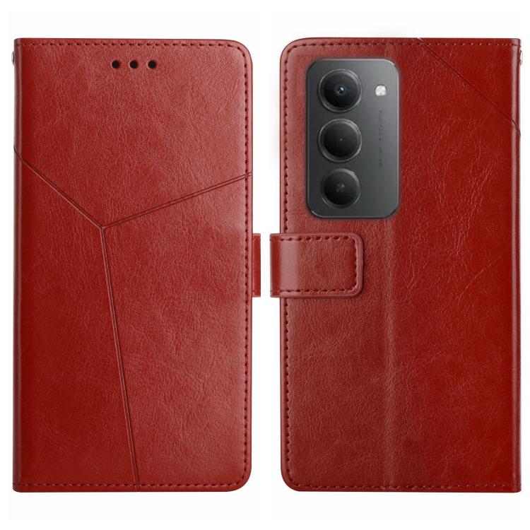 Y-shaped Pattern Flip Leather Phone Case, For Redmi Note 17 4G Global 169.7mm, For Redmi Note 17 Pro+ 5G Global 163.4mm, For Redmi Note 17 Pro 5G Global 163.5mm, For Redmi 17 5G / 4G Global 170mm, For Redmi A7 Pro 171mm / Poco C85x 5G                  ...