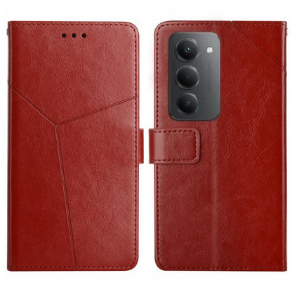 Y-shaped Pattern Flip Leather Phone Case, For Redmi Note 17 4G Global 169.7mm, For Redmi Note 17 Pro+ 5G Global 163.4mm, For Redmi Note 17 Pro 5G Global 163.5mm, For Redmi 17 5G / 4G Global 170mm, For Redmi A7 Pro 171mm / Poco C85x 5G                  ...