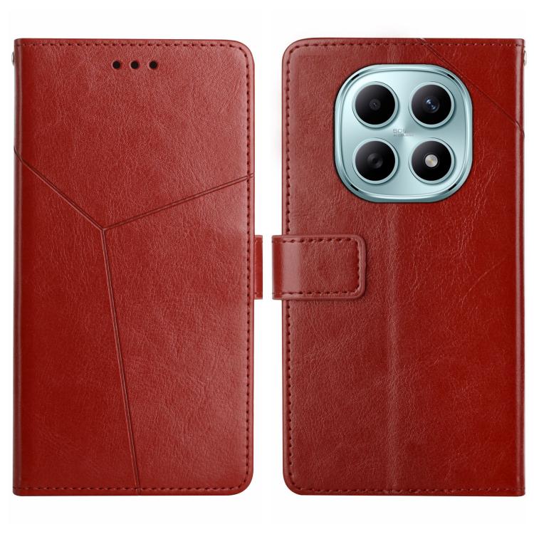 Y-shaped Pattern Flip Leather Phone Case, For Redmi Note 17 4G Global 169.7mm, For Redmi Note 17 Pro+ 5G Global 163.4mm, For Redmi Note 17 Pro 5G Global 163.5mm, For Redmi 17 5G / 4G Global 170mm, For Redmi A7 Pro 171mm / Poco C85x 5G                  ...