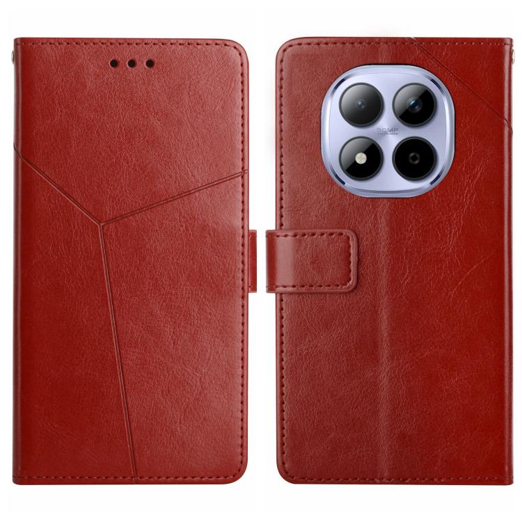 Y-shaped Pattern Flip Leather Phone Case, For Redmi Note 17 4G Global 169.7mm, For Redmi Note 17 Pro+ 5G Global 163.4mm, For Redmi Note 17 Pro 5G Global 163.5mm, For Redmi 17 5G / 4G Global 170mm, For Redmi A7 Pro 171mm / Poco C85x 5G                  ...