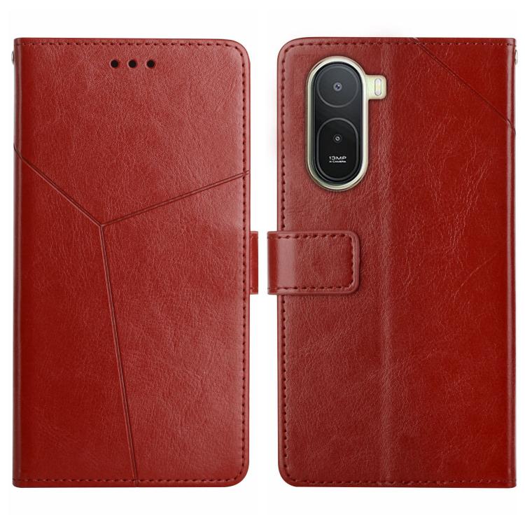 Y-shaped Pattern Flip Leather Phone Case, For Redmi Note 17 4G Global 169.7mm, For Redmi Note 17 Pro+ 5G Global 163.4mm, For Redmi Note 17 Pro 5G Global 163.5mm, For Redmi 17 5G / 4G Global 170mm, For Redmi A7 Pro 171mm / Poco C85x 5G                  ...